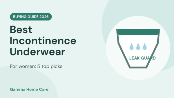 Illustration of absorbent incontinence underwear for women